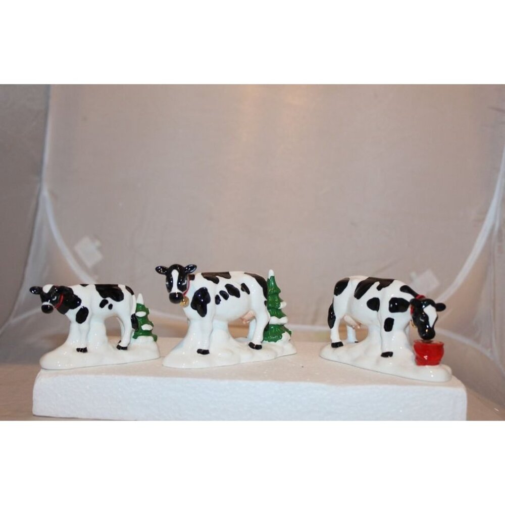 Dept 56 Snow Village - A Herd of Holiday Heifers